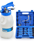 Oil Extractor Pump And Dispenser Kit 6L Pneumatic Bleeder Set With 2 Way Vacuum Evacuator 15 ATF Refill Adapters 3 Hoses