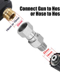 High Performance Pressure Washer Swivel Fitting With M22 14mm Threads 4500 PSI 360 Degree Rotation No Sweat Hose Twist Hot Water Compatible Up To 120 Celsius Eliminates Hose Twist And Kink Reduces Strain On Your Gun And Hose brass swivel fitting for 14mm and 22mm hose connections