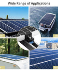 20 Pcs Solar Panel End Clamps For Standard Unistrut Heavy Duty Aluminum Mounting Brackets 30mm 35mm With Nuts Bolts