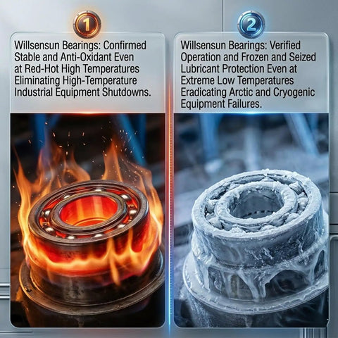 Premium Quality 6203-2RS Sealed Ball Bearings Chrome Steel in high heat and frozen environments for machinery and bikes