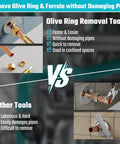 Effortless Half Inch Compression Sleeve Puller Tool For Ferrule Removal Without Damage Corrosion Resistant A3 Steel