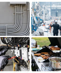 uxcell 10pcs ceramic tube insulated wire bundle heat protection, single bore; electrical wiring with control panels