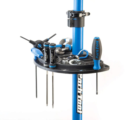 Plastic Repair Stand Tool Tray For Bike Stands, 104 Tray Compatibility, Fits PRS-5 With Black Vertical Tube, holding tools