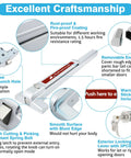 Heavy Duty Stainless Steel Panic Bar for Exit Doors 27.5 Inch Emergency Push Bar Panic Exit Device features and components