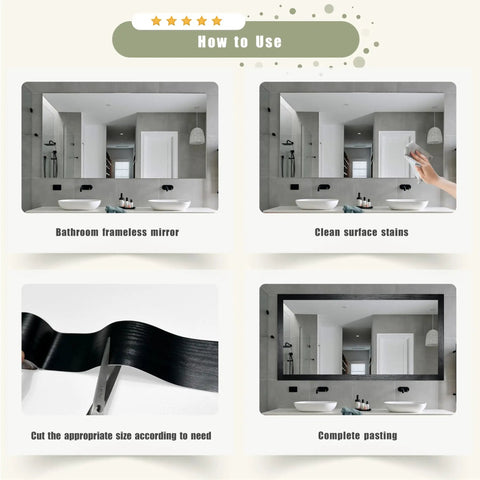 Steps to use Self Adhesive Wood Grain Repair Tape 2.4 Inch By 15 Foot Red Oak Finish in bathroom