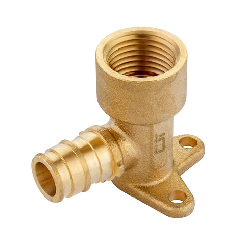 Pex A Expansion Fitting Half Inch Female NPT Drop Ear Elbow Five Pack For PEX A Tubing Compatible With All Brands ASTM F1960