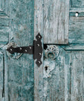 Heavy Duty Shed Door Hinges With Screws 2 Pack for Barn Doors and Outdoor Wood Gates on rustic wooden door