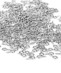 500 Pieces 4 By 8 Millimeter Small Screw Eye Pins For Jewelry Making And DIY Art Projects Mini Eyelets Threaded Clasps Silver