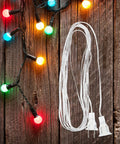 Clear Extension Cord Invisible Indoor Outdoor Light Extender 16 Feet Flexible Cord For LED Strips And Curtain Lights Multi Pack No Fuss Easy Plug Decor And Party Lighting
