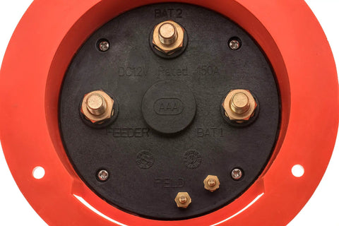 Beefy Four Way Single Pole Marine Battery Switch For 6V To 32V DC Systems 300A At 6V And 150A At 12V back panel connections