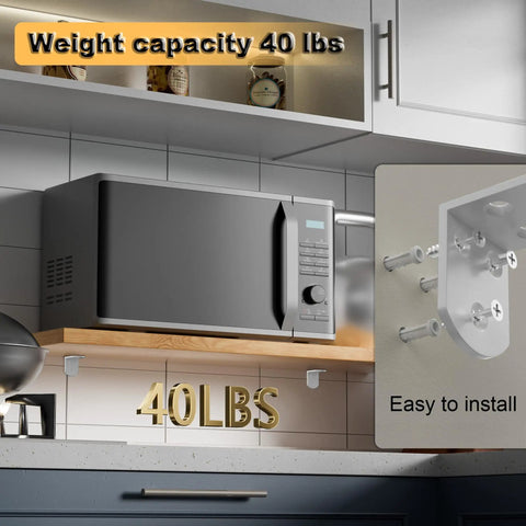 Built Like A Tank White L Brackets 4 Pack Heavy Duty Stainless Steel Corner Shelf Supports For Wood Furniture Rustproof Metal Hardware With Smooth Burr Free Edges Quick Install
