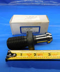 Heavy Duty Cat50 Coolant Through Retention Knob And Pull Stud Kit Featuring Mas3 Interface on blue background with a ruler
