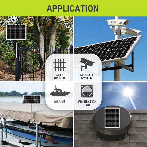 30 Watt 24V Waterproof Off Grid Solar Panel Kit with Battery Trickle Charger Maintainer for various outdoor uses