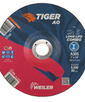 Tiger Type 27 Cut And Grind Combo Wheel A30S Seven Inch By One Eighth Inch Seven Eighths Inch Arbor Fiber Reinforced front view