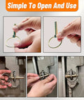 Heavy Duty Lynch Pin Kit 30 Pack For Trucks Trailers Tractors Mowers And 3 Point Hitches installation close-up