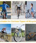 Collage of various bicycles suited for All In One Bike Axle Nuts And Safety Washers Kit 24 Pack M8, M9.5, M10 Sizes use