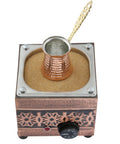 Copper Rectangle Electric Hot Sand Coffee Maker Heater Machine 110V 220V Turkish Style Traditional Design with authentic copper look