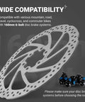 160mm 6-Bolt Stainless Steel Disc Brake Rotor For Road, MTB, And BMX Bikes, visible with screws on the side