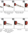 Flat Twin Blade Automotive Terminal Tool 1.55mm X 20.00mm for Safe Wire Removal, Non Magnetic, Comfortable Grip, Various Angles