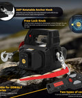 Lonsge 1000 Lb Portable Battery Winch With 40 Ft Steel Cable features 360° anchor hook and wireless remote for heavy duty lifting.