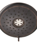 Spectra Fixed 4 Function Adjustable Shower Head With 7 Inch Face 1.8 GPM Flow Legacy Bronze Finish Four Sprays