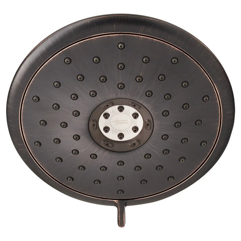 Spectra Fixed 4 Function Adjustable Shower Head With 7 Inch Face 1.8 GPM Flow Legacy Bronze Finish Four Sprays