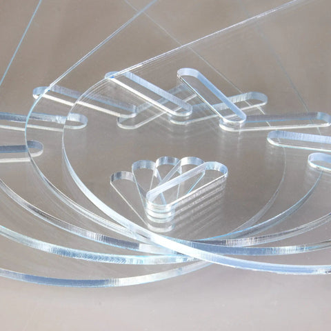 Universal Replacement Fan Blades For 42 Inch Ceiling Fans In Clear Acrylic Self Aligning Mount Fits Most 3 Hole Blade Arms Easy Install Modern Look To Revitalize Any Space