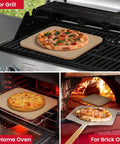 15 By 12 Inch Pizza Stone For Oven And Grill Cordierite Rectangular Baking Stone Thermal Shock Resistant Pro Grade Quality
