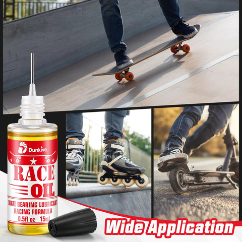 Skateboard Bearing Lube 2 Pack for Smooth Bearings in Skateboards, Longboards, Scooters and Roller Skates, Fast Spins Jam Proof Oil