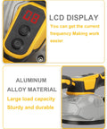 Tile Vibration Tool For 20V Battery With 8 Speed Leveling, Pro Grade Suction Cup, features LCD display and aluminum alloy material