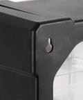 Small Parts Organizer With 39 Removable Bins With Dividers And Optional Wall Mount Or Desktop Stand corner black plastic case