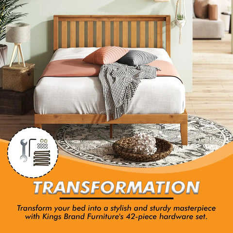 Solid As A Rock Replacement Bed Frame Hardware Kit With Heavy Duty Screws And Bolts For Metal Frames No Fuss Assembly Of Headboard And Footboard 42 Piece Set on a stylish bed with decorative pillows.