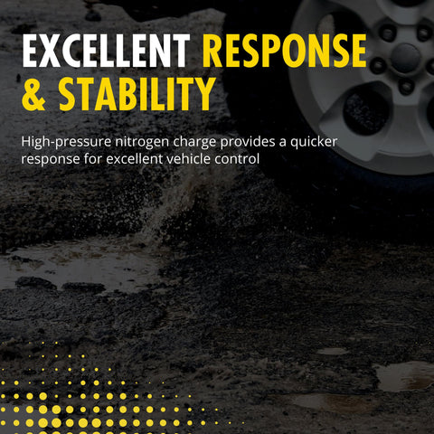 All Weather Shock Absorber For Chevy Tahoe With Hydraulic Lockout And Nitrogen Charged Gas Monotube Design Delivers A Smoother Ride