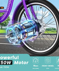 Three Wheel Electric Tricycle For Adults And Seniors, Stable E Trike With Low Step Through Frame, 24 Or 26 Inch Wheels, Easy On And Off For Shopping, Neighborhood Rides And Everyday Errands; purple front wheel motor