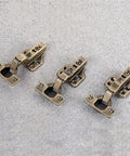 Ultra Quiet Cabinet Hinges 2 Pack Hydraulic Mute Stainless Steel Door Closers For Cupboards Copper Core Damper Buffer