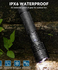 Insanely Bright 99,000 Lumen Rechargeable LED Flashlight Two Pack With Five Modes for Home, Camping and Emergencies