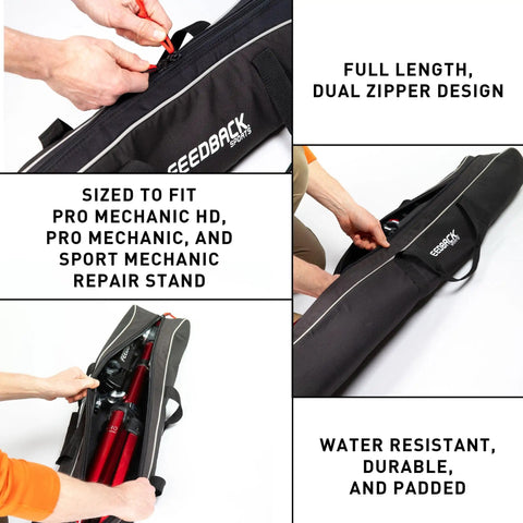 Padded Travel Bag For Pro Mechanic HD Pro Mechanic And Sport Mechanic Bike Stands Ride Ready Abrasion Resistant Tote With Zipper Closure