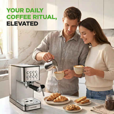 This Twenty Bar Espresso Maker Delivers Rich Bold Flavor With An Integrated Milk Frother And Roomy Removable Tank For Serving Silky Lattes And Americanos Through The Day In Premium Stainless Steel Housing.