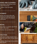 Top Shelf Gel Wood Stain For Furniture And Outdoor Projects Fast Drying Natural Matte Finish application process on wood surfaces.