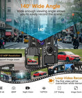 4K Body Camera With Gps And Night Vision For Police Usa, 128Gb Storage Security Body Cam, 48Mp Photos 2 Spare Batteries, 105 Degree Field Of View, Hd Video Tough Gear Setup For Law Enforcement with 140 degree wide angle