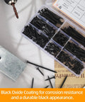 Your New Go To Weekend Warrior Screw Assortment Kit With 170 Phillips Flat Head Black Wood Screws Multi Size For Furniture Assembly And Gotta Get It Done Fixes. Display of screws in organized case.