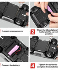 Step-by-step battery installation for 1:24 Scale RC Truck With All Terrain Performance, High Speed 2WD Off Road Car