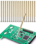 100 Piece Spring Test Probes With Brass Contact Pins 2mm Tips and 9 Claws used on electronic circuit board