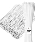 11 Inch White Zip Ties 1000 Pack Heavy Duty Self Locking Nylon Cable Ties With 50 Lbs Tensile Strength for indoor and outdoor use