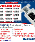 Upgraded Fridge And Freezer Door Hinge Assembly 297321900 Replacement Part Non OEM Durable Steel Easy Install Fits Most Refrigerators And Freezers Appliance Repair Replacement For 297321900 with compatibility notes and part numbers.