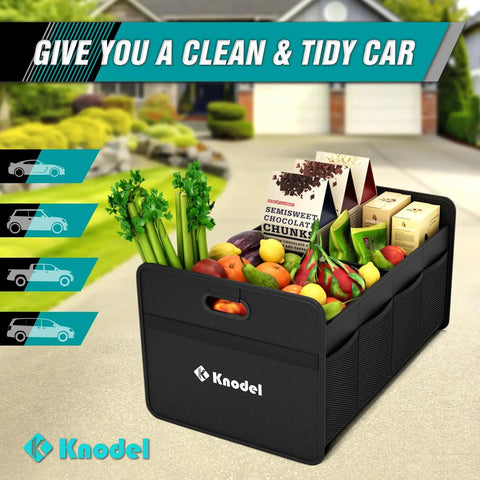 Gotta Have This Slick Foldable Car Trunk Storage Organizer For Cars And Suvs Hella Sturdy Cargo Bin With Durable Handles Keeps Your Ride Spotless And Road Trips A Breeze Small Black Organizer Box
