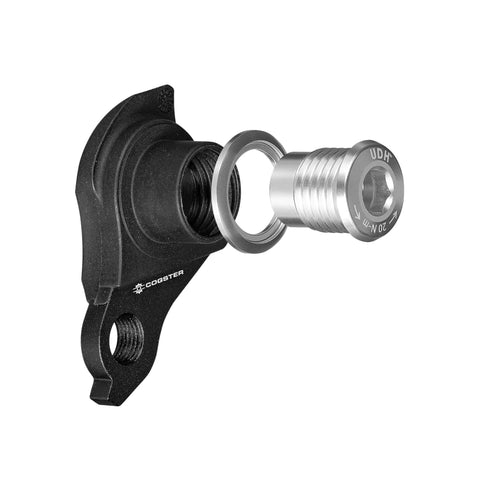 Universal Derailleur Hanger for SRAM UDH Standard Beefed Up 6061 Alloy Body With Fiber Reinforced Thermoplastic Black Finish