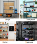 5 Tier Heavy Duty Steel Storage Racks And Shelving Unit For Kitchen Pantry And Warehouse Use, 48 Inch Long By 20 Inch Wide By 72 Inch High, Each Wire Shelf Supports 350 Pounds, Rust Resistant Powder Coat Finish in garage and kitchen