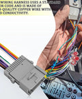 Universal Car Radio Wiring Harness Kit For Chevy GMC Hummer And More with copper wiring and PVC insulation, close-up view