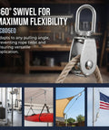 Six Piece Stainless Steel Single Block Pulley Set For Gym Attachments And Boat Mounts Heavy Duty Cable Pulley Roller Versatile Attachment That Minimizes Manual Effort 15 stainless swivel pulley with rope